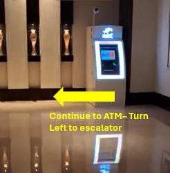 ATM machine in the JW Marriott Marquis corridor